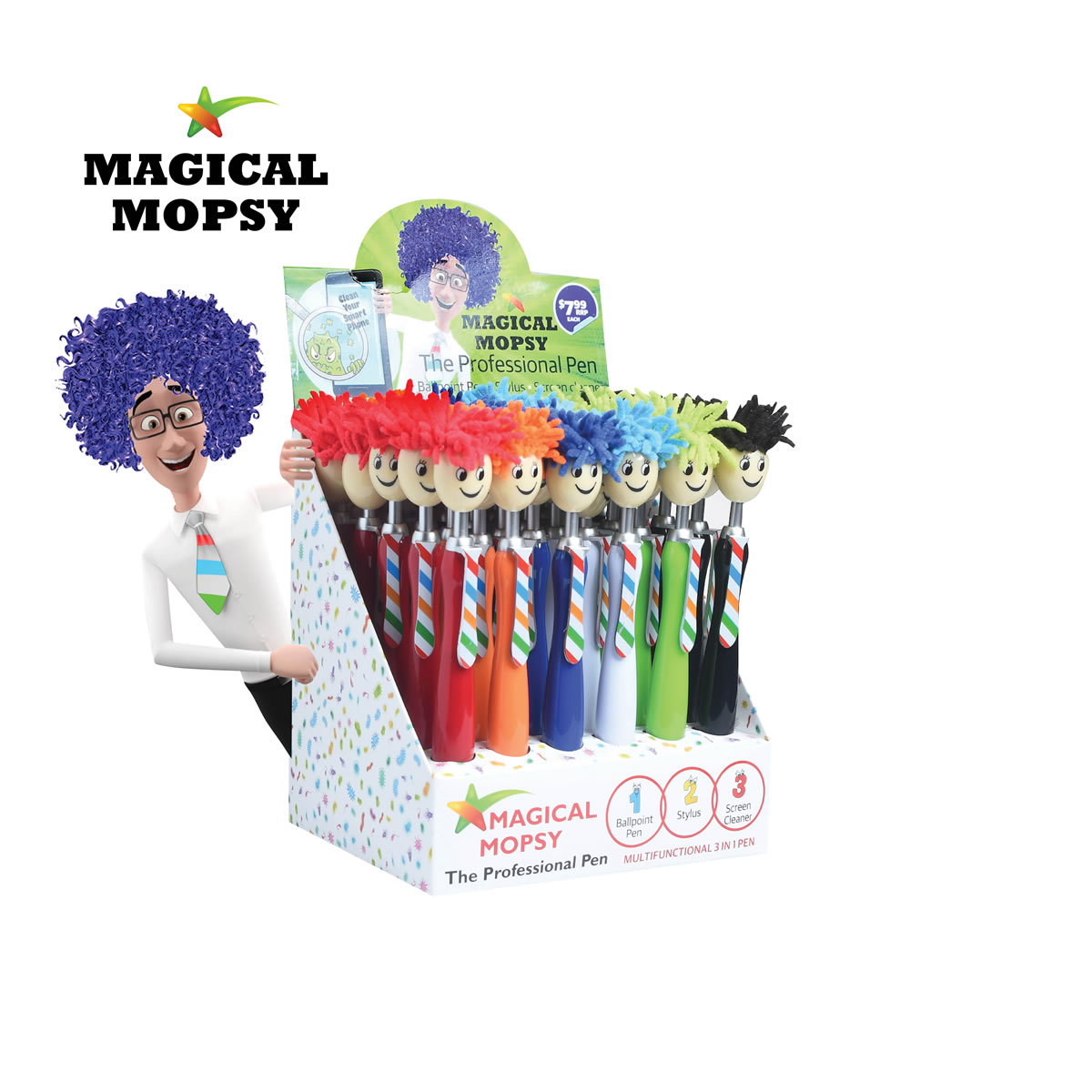 Magical Mopsy the 3 in 1 Professional Ballpoint Pen